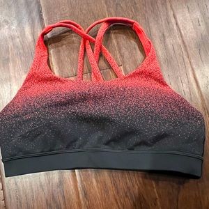 Lululemon Energy Bra *Medium Support, size 8 Ombré Speckle Full-on Luon